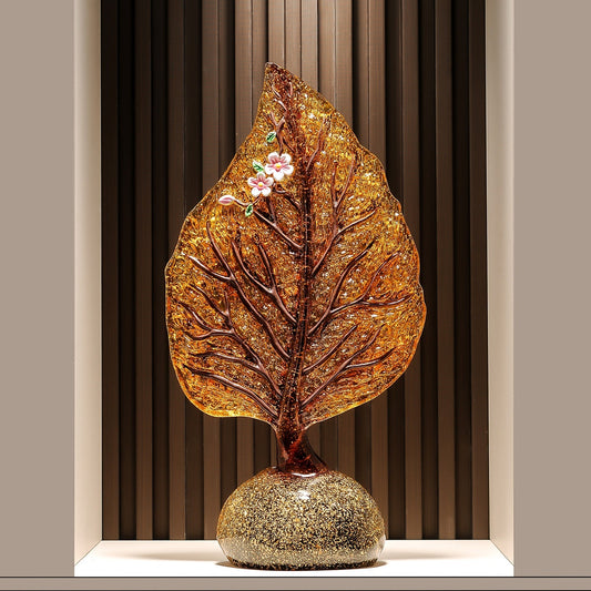 Luxury High-end Gold-leaf Living Room Decor Piece