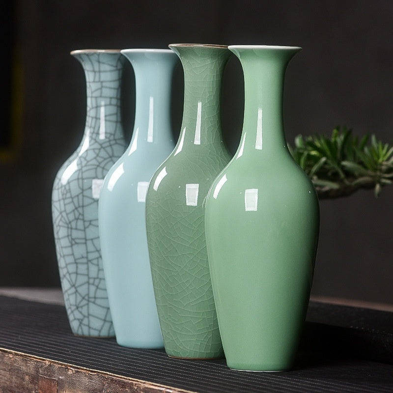 Celadon Creative Hydroponic Simple Flower Arrangement Home Vase Furniture