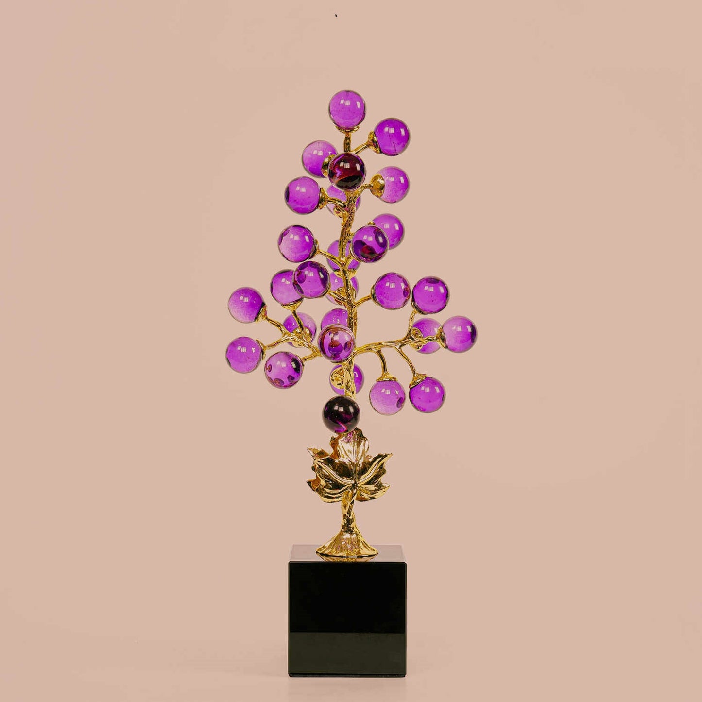 Purple Grape Lucky Tree Art Decor Lite Luxury