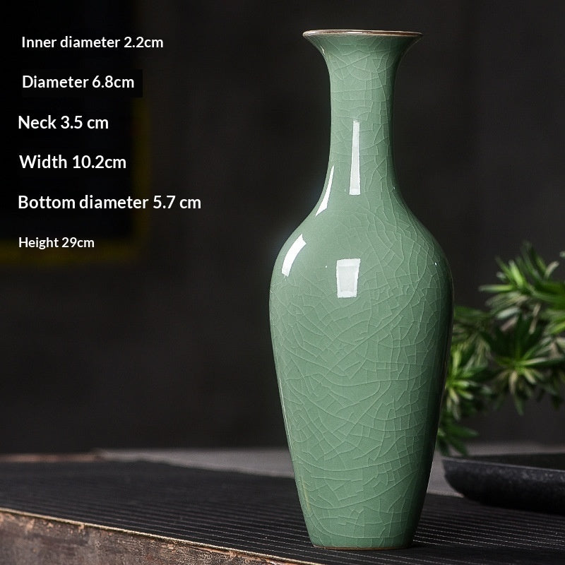 Celadon Creative Hydroponic Simple Flower Arrangement Home Vase Furniture