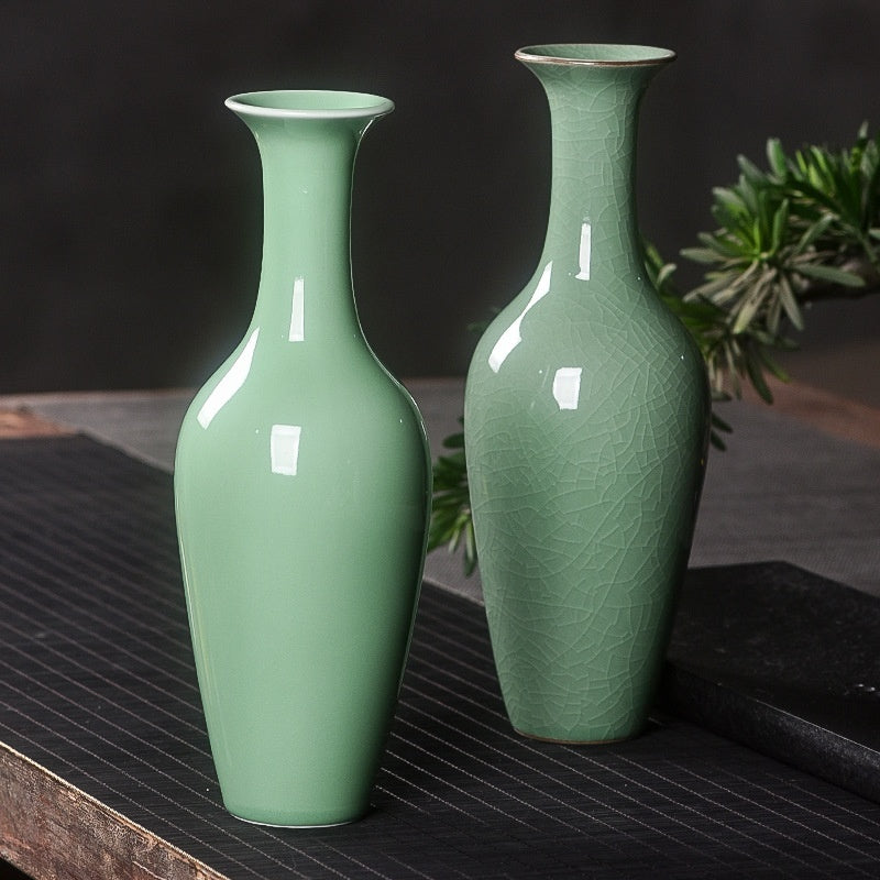 Celadon Creative Hydroponic Simple Flower Arrangement Home Vase Furniture